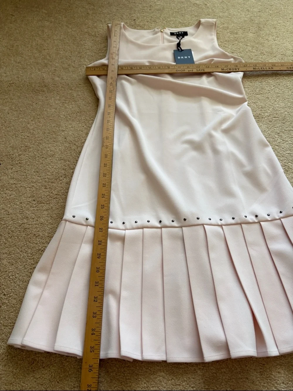 DKNY Blush Sleeveless Classic Dress - Picture 6 of 6